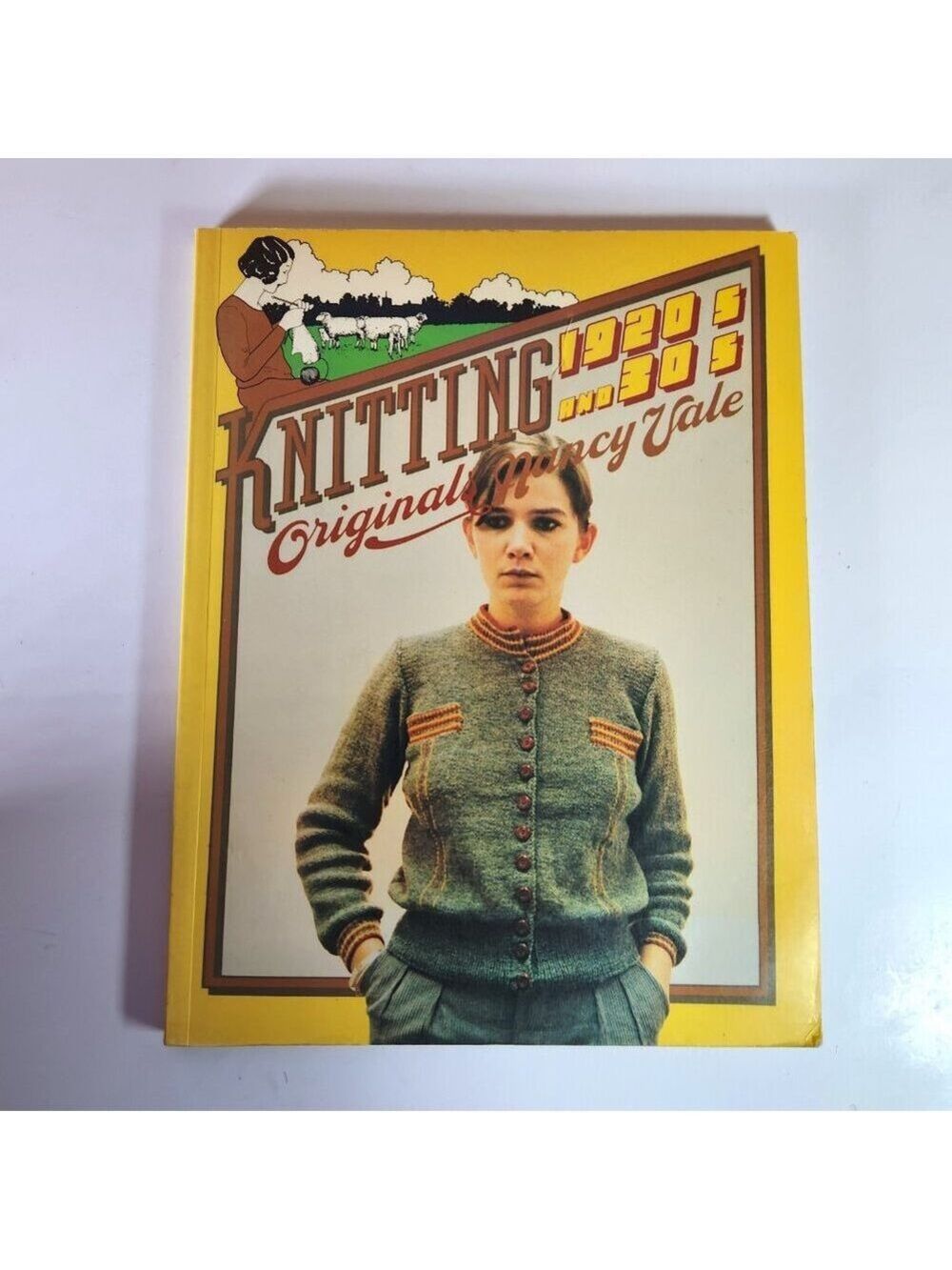 Knitting 1920s 1930s Originals Nancy Vale 1979 Vintage Pattern Book Paperback